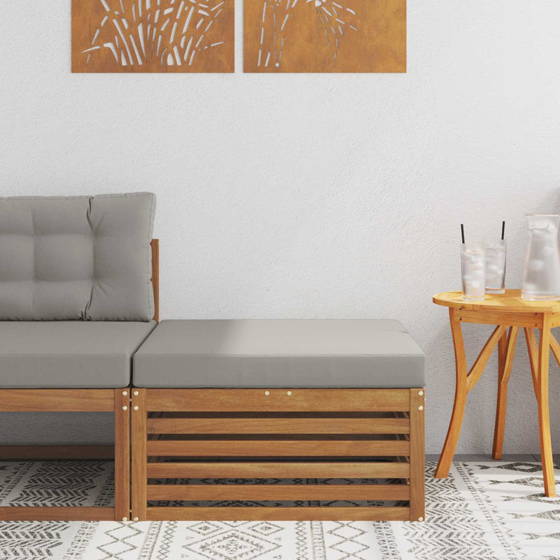 Taburet pentru exterior Lemn Solid de Acacia natural