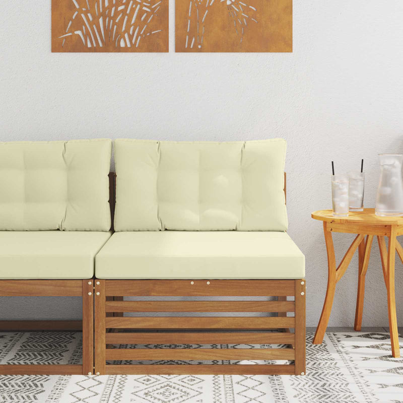 Canapea centrală pentru exterior Lemn Solid de Acacia natural