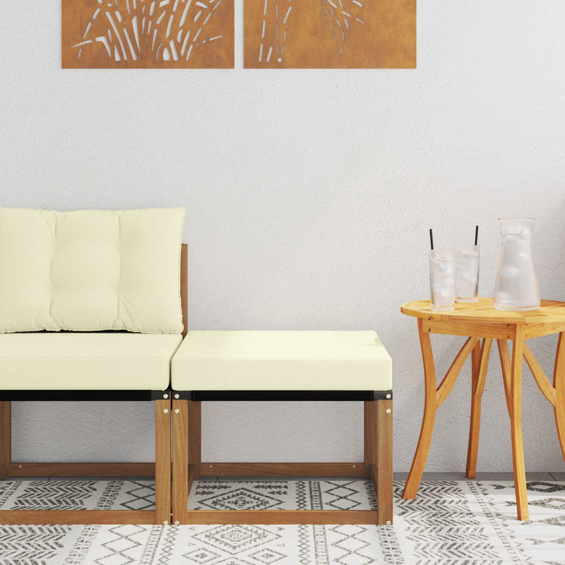 Taburet pentru exterior natural