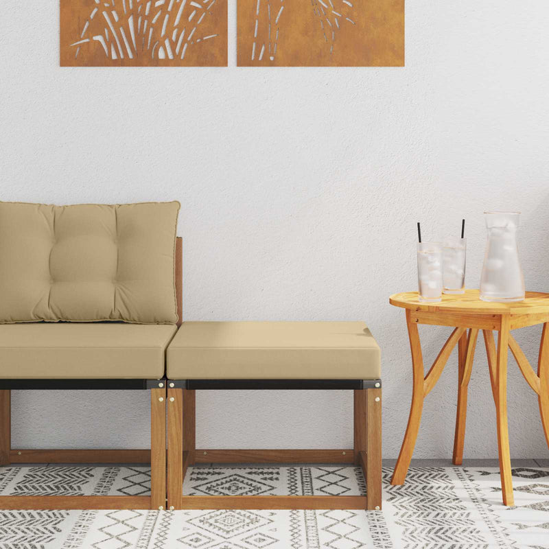 Taburet pentru exterior natural