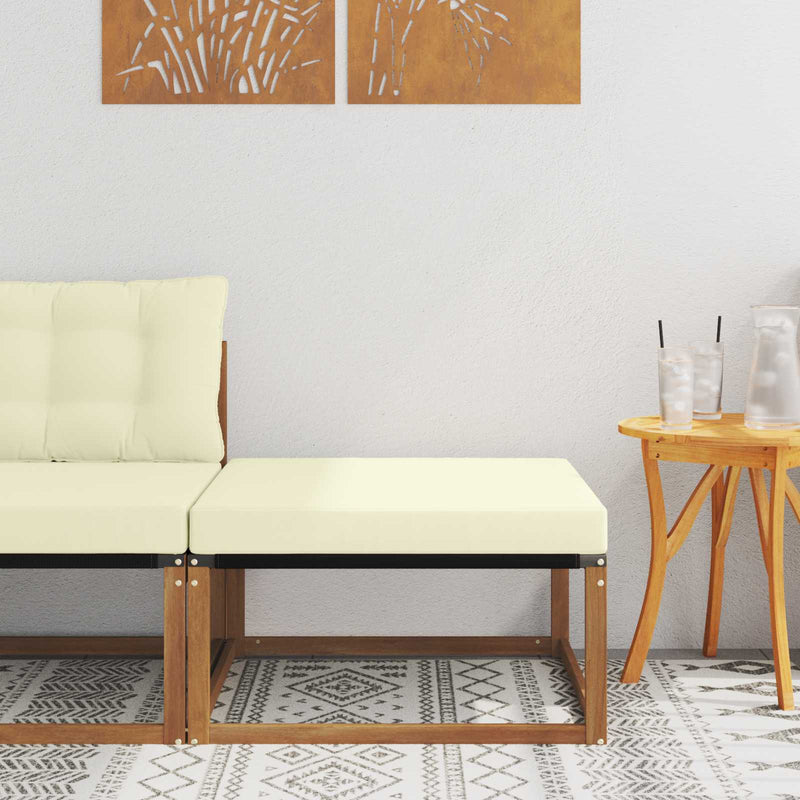Taburet pentru exterior Lemn Solid de Acacia natural