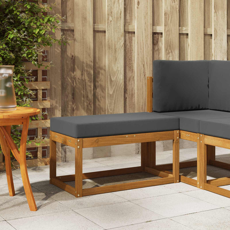 Bancă de exterior Lemn Solid de Acacia natural