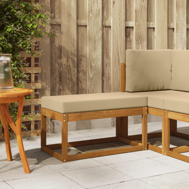 Bancă de exterior Lemn Solid de Acacia natural