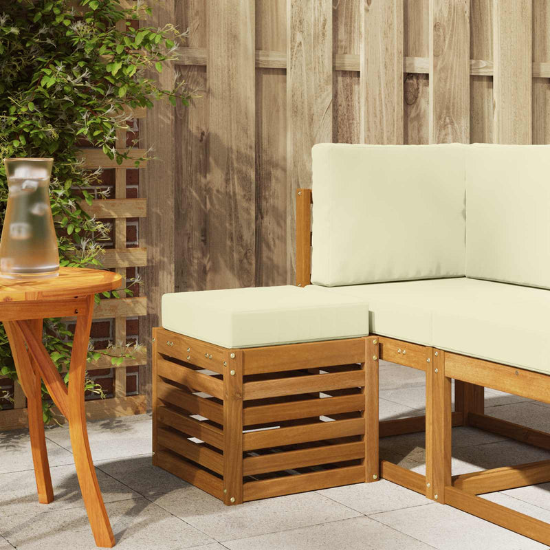 Bancă Stivuită pentru Exterior Lemn Solid de Acacia natural