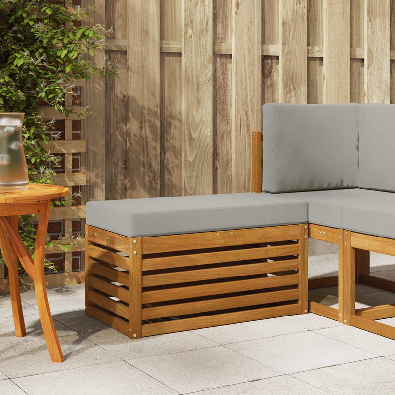 Bancă de exterior Lemn Solid de Acacia natural