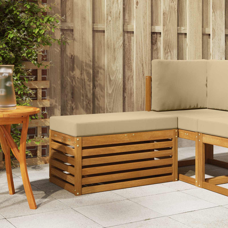 Bancă de exterior Lemn Solid de Acacia natural