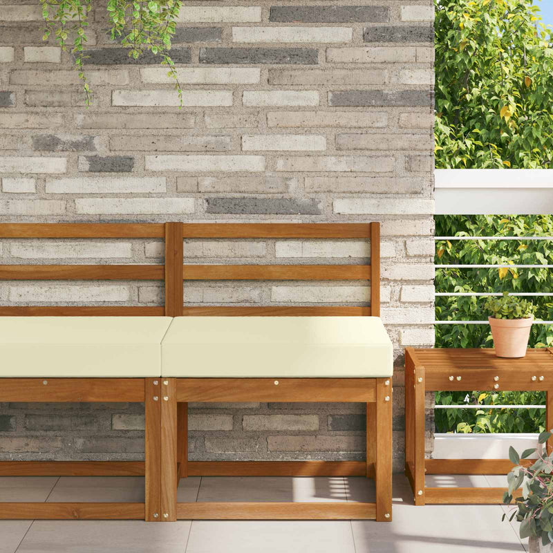 Perna pentru canapea de exterior Poliester Crem 60 x 60 cm