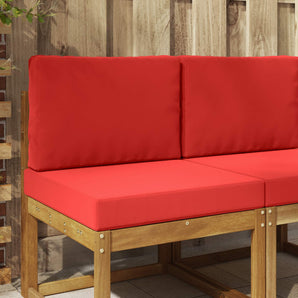 Perna pentru canapea de exterior Poliester Roșu 60 x 60 cm