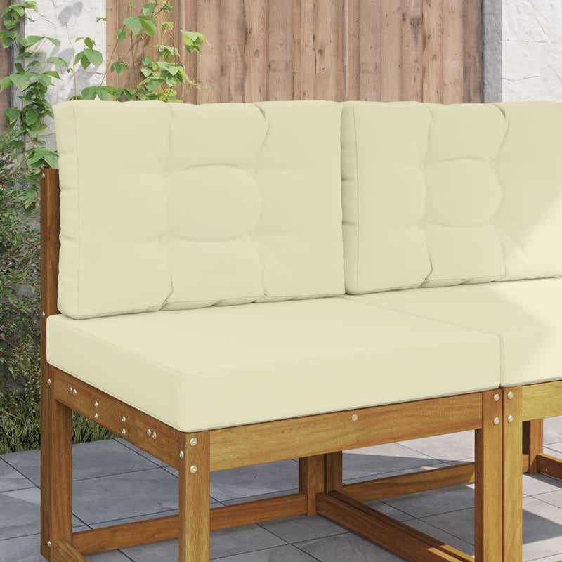 Perna pentru canapea de exterior Poliester Crem 60 x 60 cm