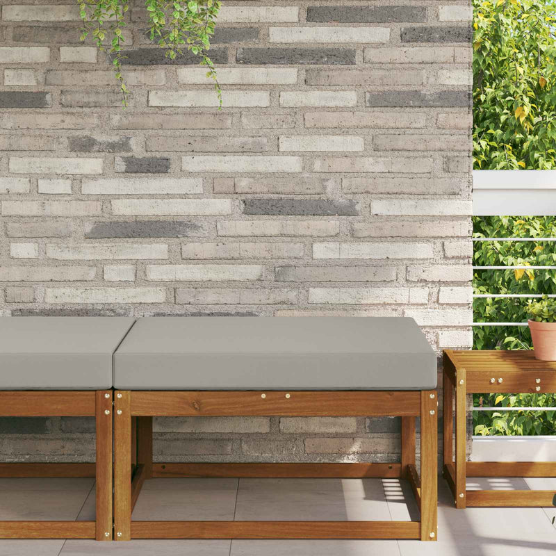 Perna pentru canapea de exterior Poliester Gri 80 x 80 cm