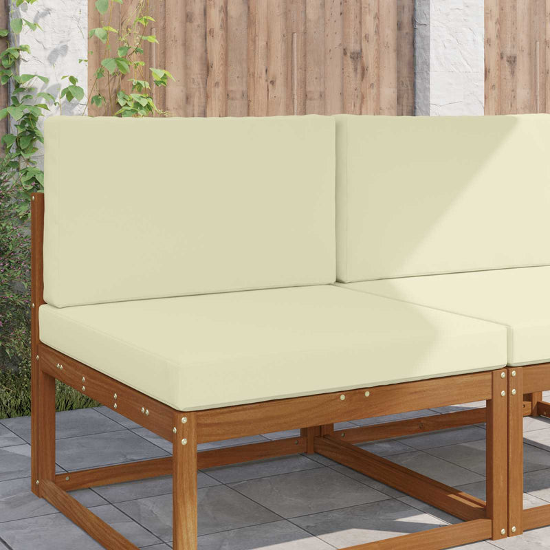 Perna pentru canapea de exterior Poliester Crem 80 x 80 cm