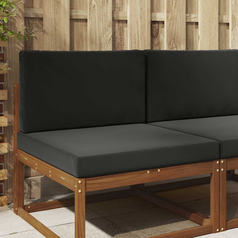 Perna pentru canapea de exterior Poliester Negru 80 x 80 cm