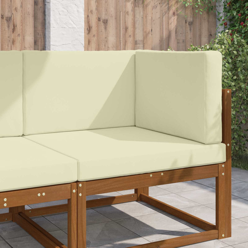 Perna pentru canapea de exterior Poliester Crem 80 x 80 cm
