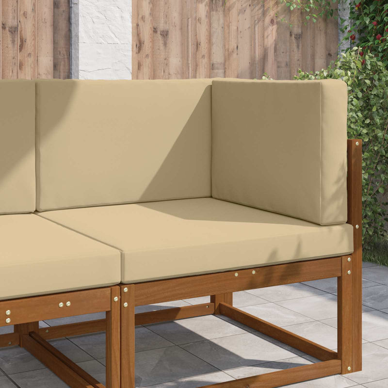 Perna pentru canapea de exterior Poliester Bej 80 x 80 cm