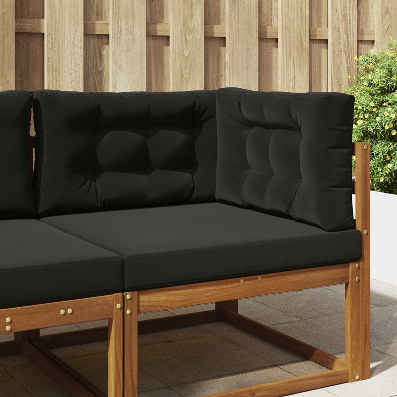 Perna pentru canapea de exterior Poliester Negru 80 x 80 cm