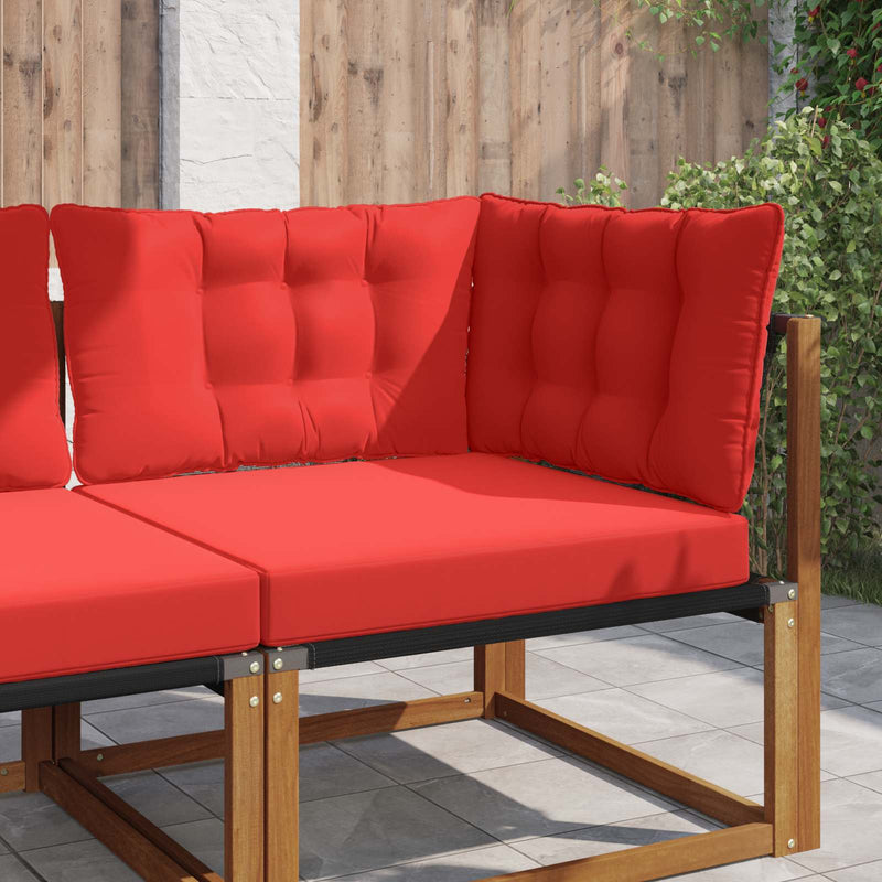 Perna pentru canapea de exterior Poliester Roșu 68,5 x 68,5 cm