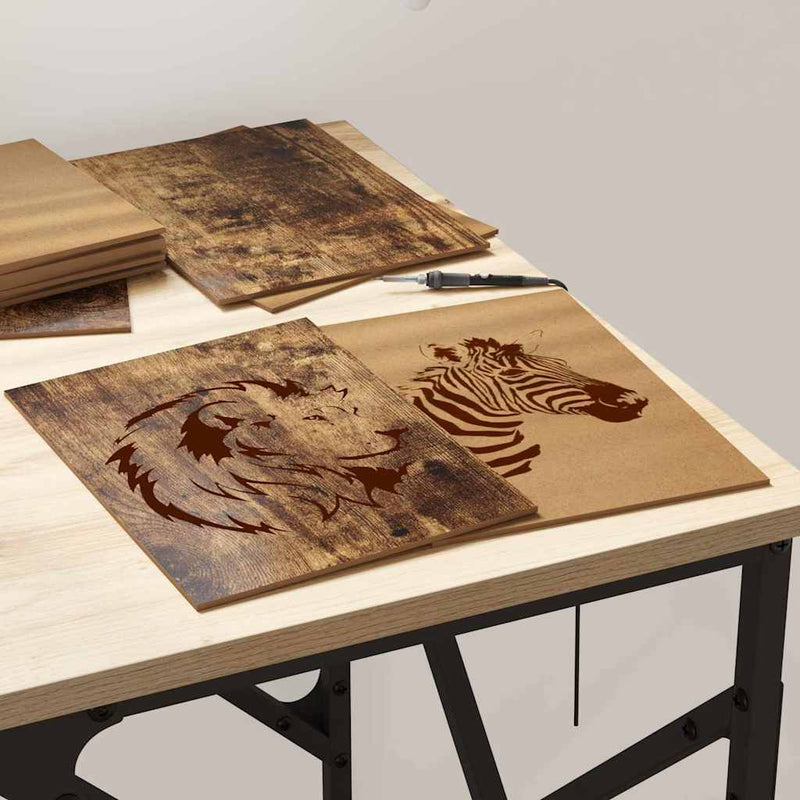Panouri de decor 150 buc. Stejar fumuriu 21 x 30 x 0,27 cm