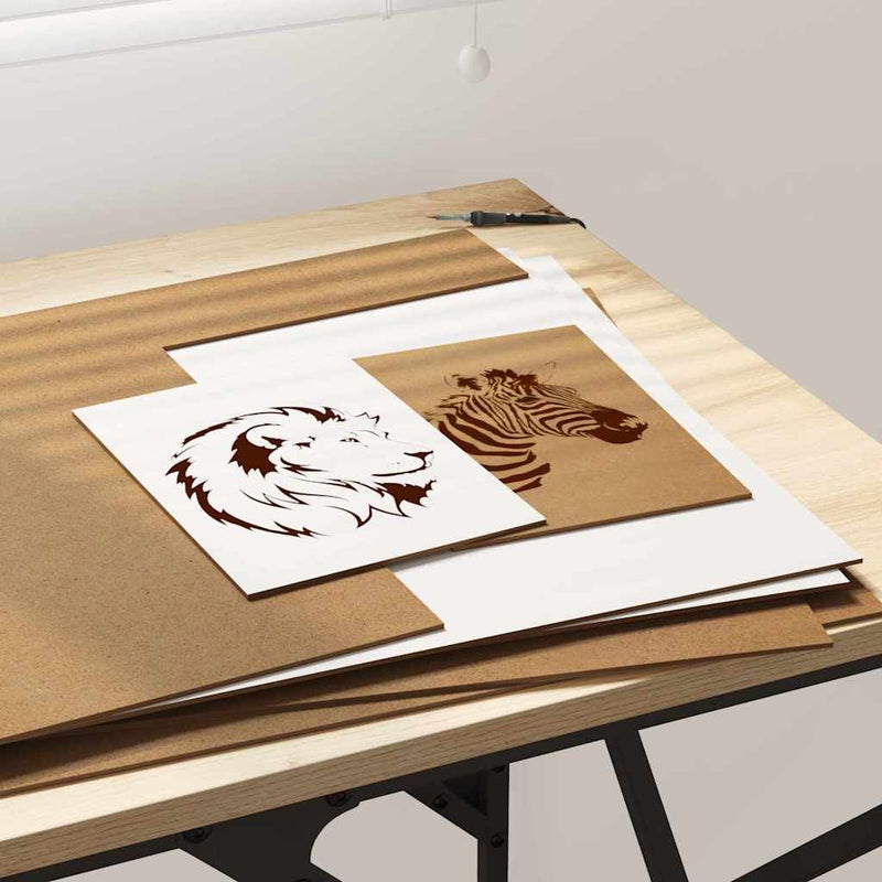 Panouri de decor 12 buc. Alb 40 x 60 x 0,27 cm Lemn prelucrat