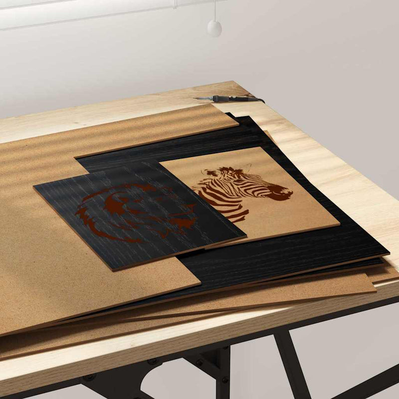 Panouri de decor 50 buc. Stejar Negru 40 x 60 x 0,27 cm