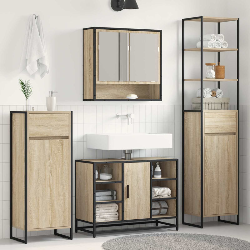 Dulap de Baie Sonoma 40 x 30 x 100 cm Lemn prelucrat