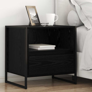 Noptieră 2 buc. Stejar Negru 50 x 39,5 x 50 cm Lemn prelucrat