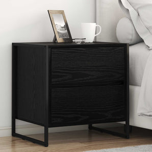 Noptieră Stejar Negru 50 x 39.5 x 50 cm Lemn prelucrat