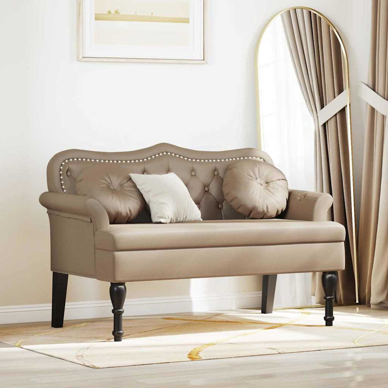 Bancă Chesterfield Cappuccino 120.5 x 65 x 75 cm