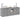 Set dulap baie 3 buc. Sonoma gri 129 x 41 x 80 cm