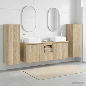 Set de mobilier pentru baie 5 buc. Stejar Sonoma