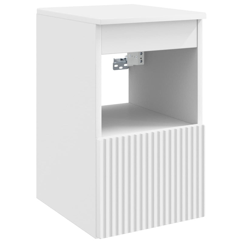 Set de mobilier pentru baie 5 buc. Alb 33 x 34,5 x 160 cm