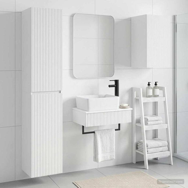 Set de mobilier pentru baie 3 buc. Alb 33 x 34,5 x 160 cm