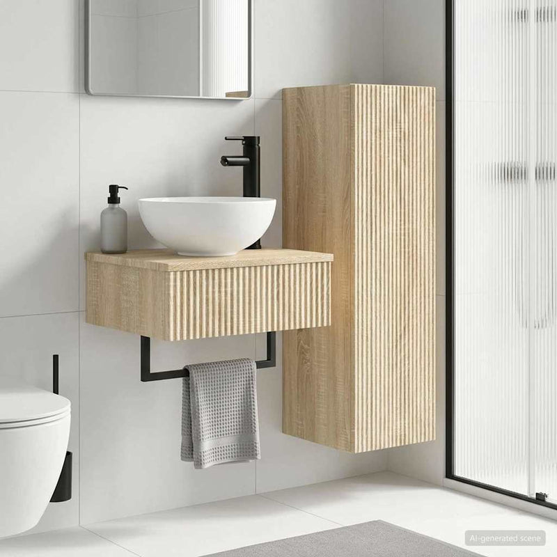 Set de mobilier pentru baie 2 buc. Stejar Sonoma