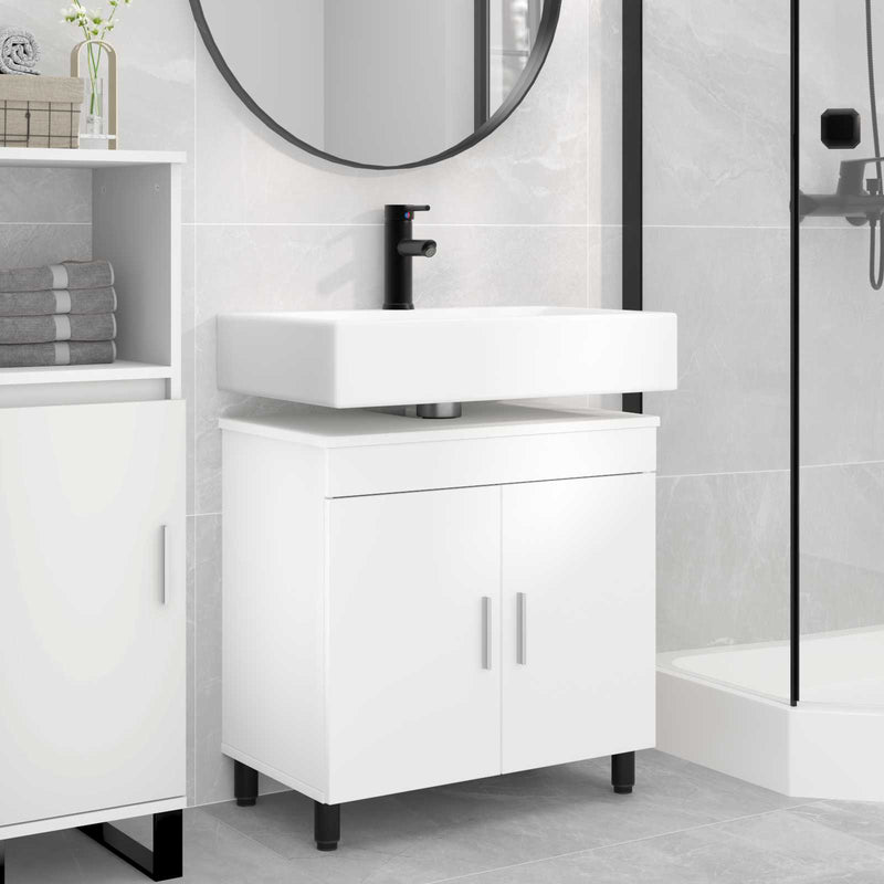 Unitate Vanity pentru Baie Alb 60 x 35 x 60 cm Lemn prelucrat