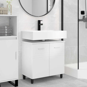 Unitate Vanity pentru Baie Alb 60 x 35 x 60 cm Lemn prelucrat