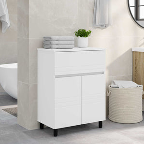 Unitate Vanity pentru Baie Alb 60 x 35 x 80 cm Lemn prelucrat