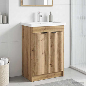 Dulap de baie sub chiuvetă Stejar Artizanal 78,5 x 37,5 x 81 cm