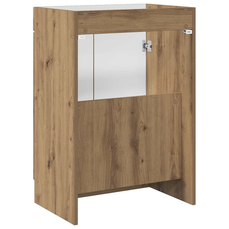 Dulap de baie sub chiuvetă Stejar Artizanal 78,5 x 37,5 x 81 cm