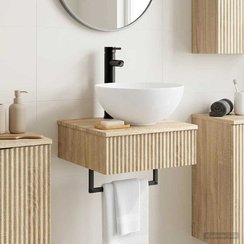 Basin de spălare montat pe perete Stejar Sonoma