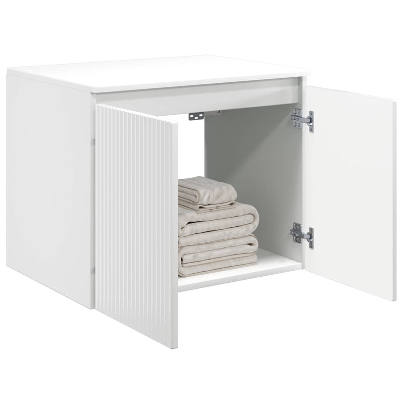 Dulap Bathroom Montat pe Perete Alb foarte lucios