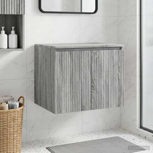 Dulap Bathroom Montat pe Perete Sonoma gri 62,5 x 44,5 x 50 cm