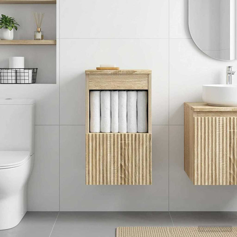 Dulap de Baie Stejar Sonoma 30 x 44,5 x 50 cm Lemn prelucrat