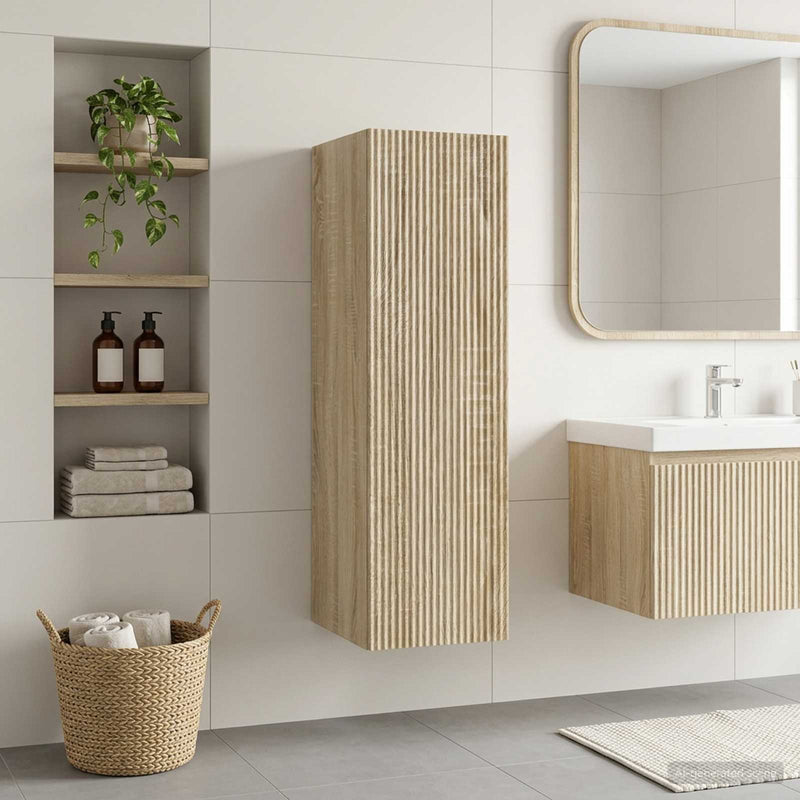 Dulap Bathroom Montat pe Perete Stejar Sonoma