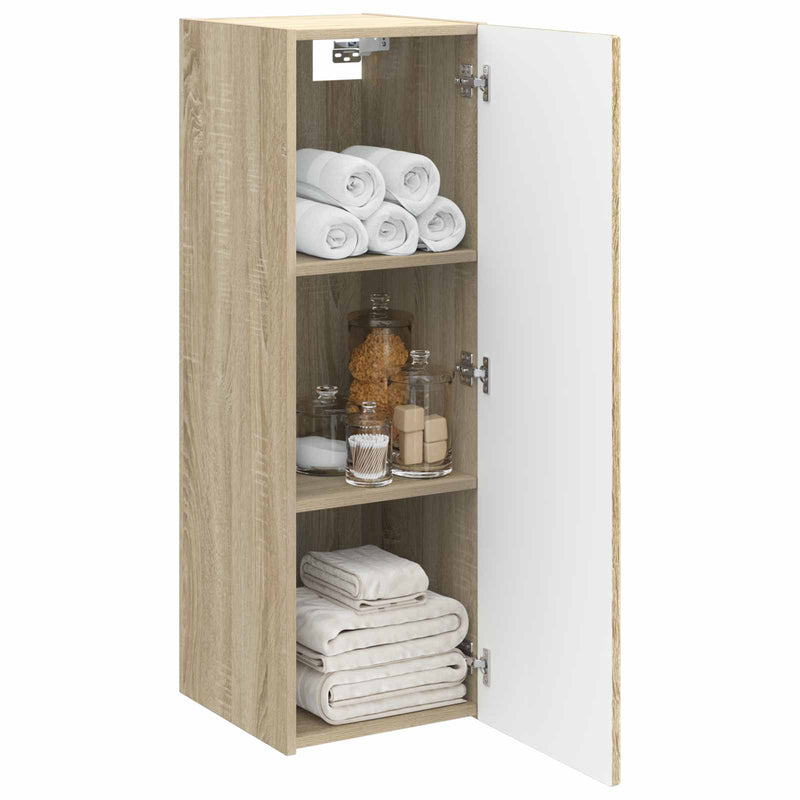 Dulap Bathroom Montat pe Perete Stejar Sonoma