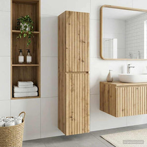 Dulap Bathroom Montat pe Perete Stejar Artizanal