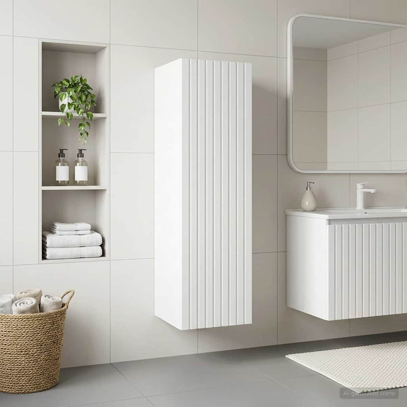 Dulap Bathroom Montat pe Perete Alb 33 x 34,5 x 100 cm