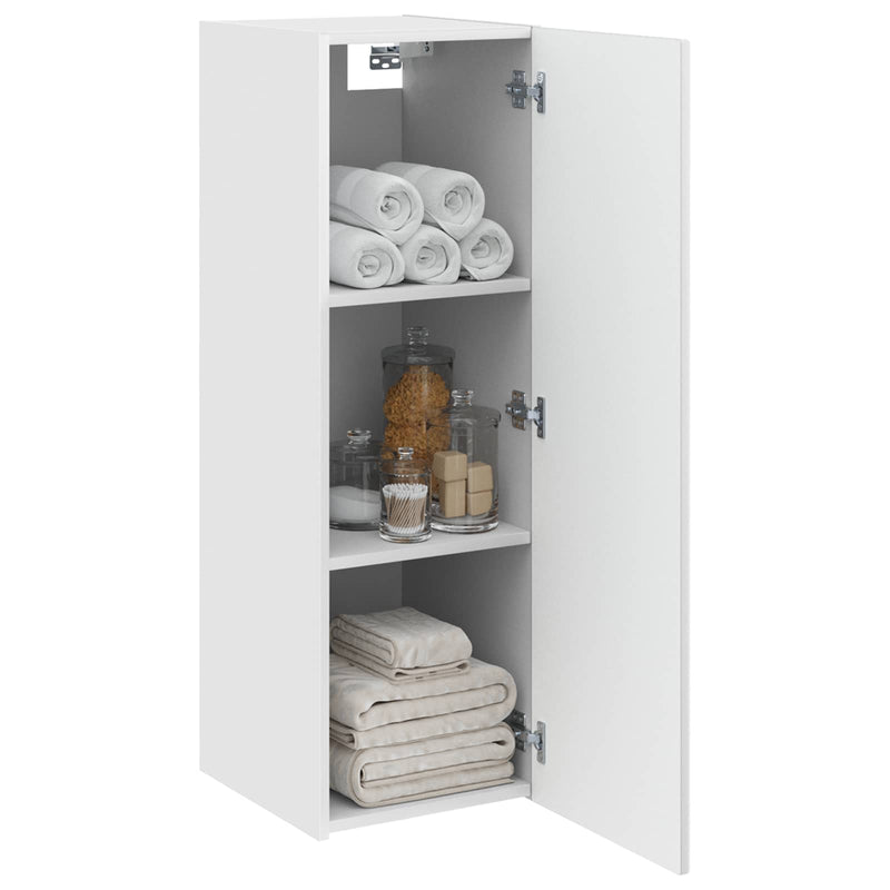 Dulap Bathroom Montat pe Perete Alb 33 x 34,5 x 100 cm