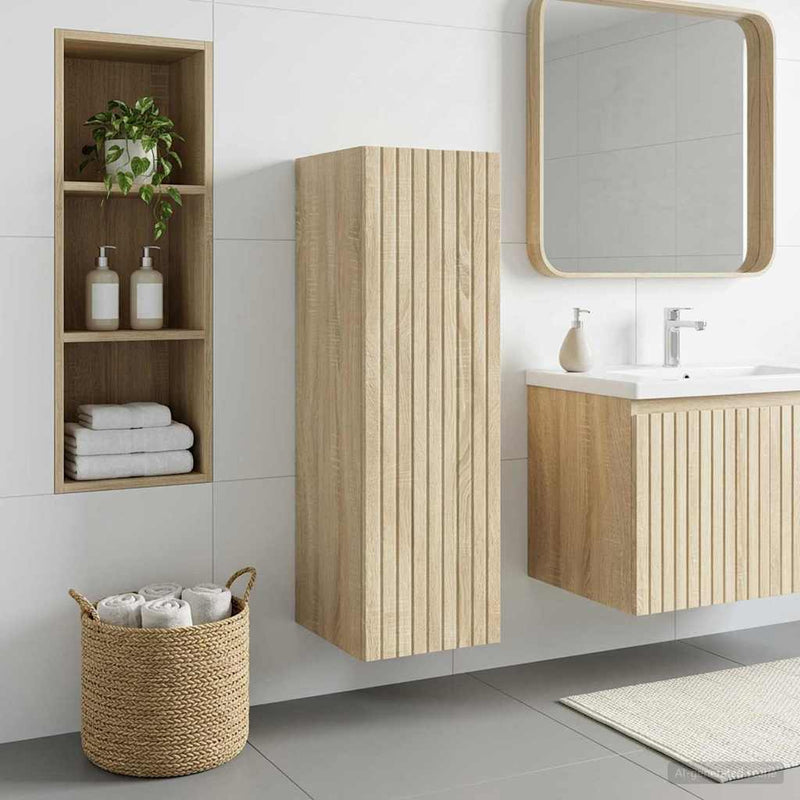 Dulap Bathroom Montat pe Perete Stejar Sonoma