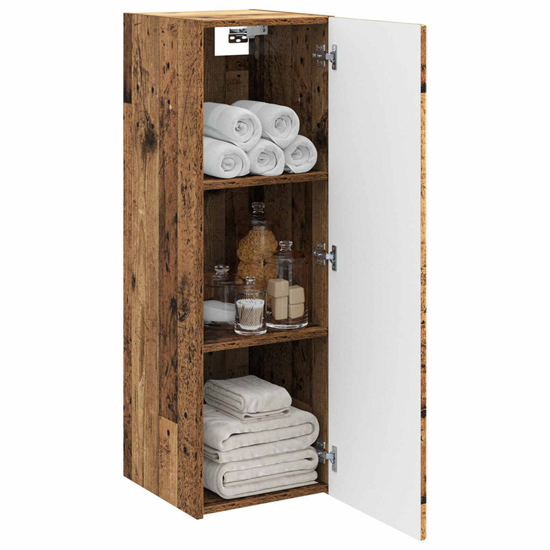 Dulap Bathroom Montat pe Perete Lemn vechi 33 x 34,5 x 60 cm