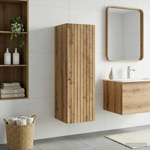 Dulap Bathroom Montat pe Perete Stejar Artizanal