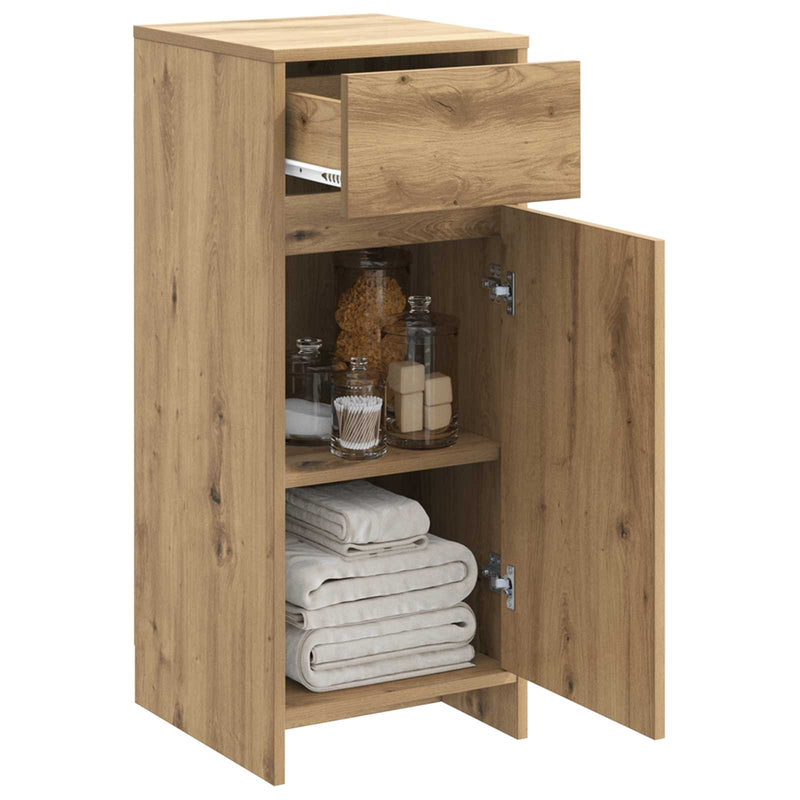 Dulap de Baie Stejar Artizanal 35 x 36,5 x 85 cm Lemn prelucrat